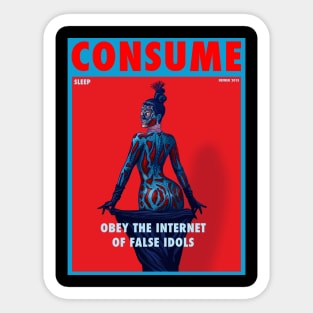 THE QUEEN OF MATERIALISM - THEY LIVE Sticker